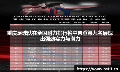 重庆足球队在全国耐力排行榜中荣登第九名展现出强劲实力与潜力